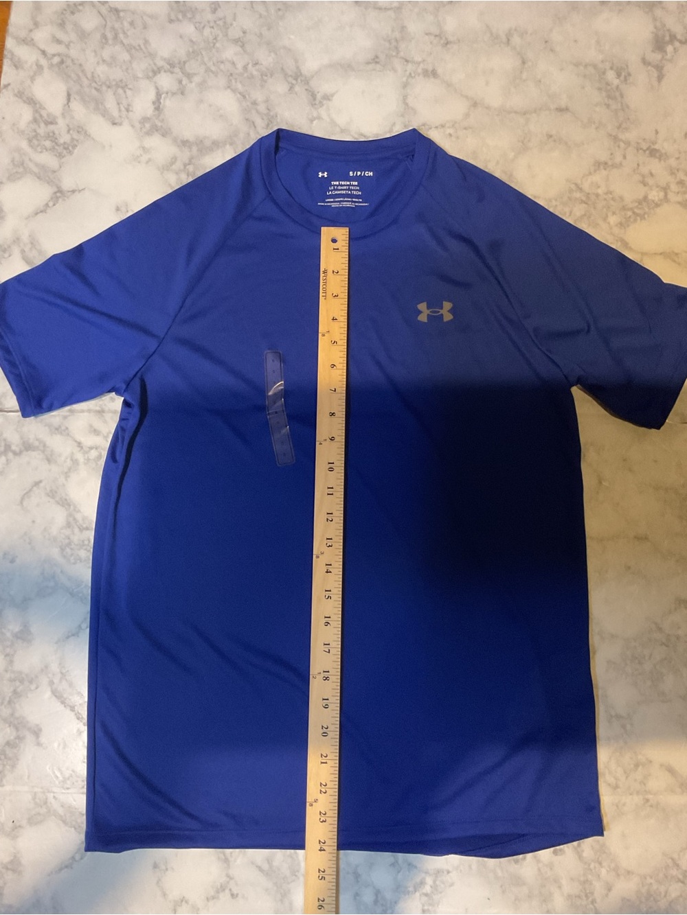 Under Armour Royal Blue Men's Short Sleeve Performance Tee - Picture 9 of 9